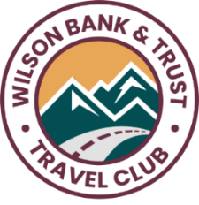 A logo for Wilson Bank & Trust Travel Club.